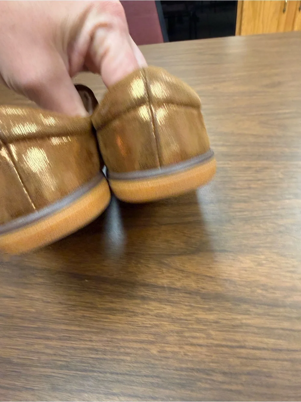 Livie & Luca Cinnamon Shimmer River Eco Mary Jane Shoes Size 2Y EUC